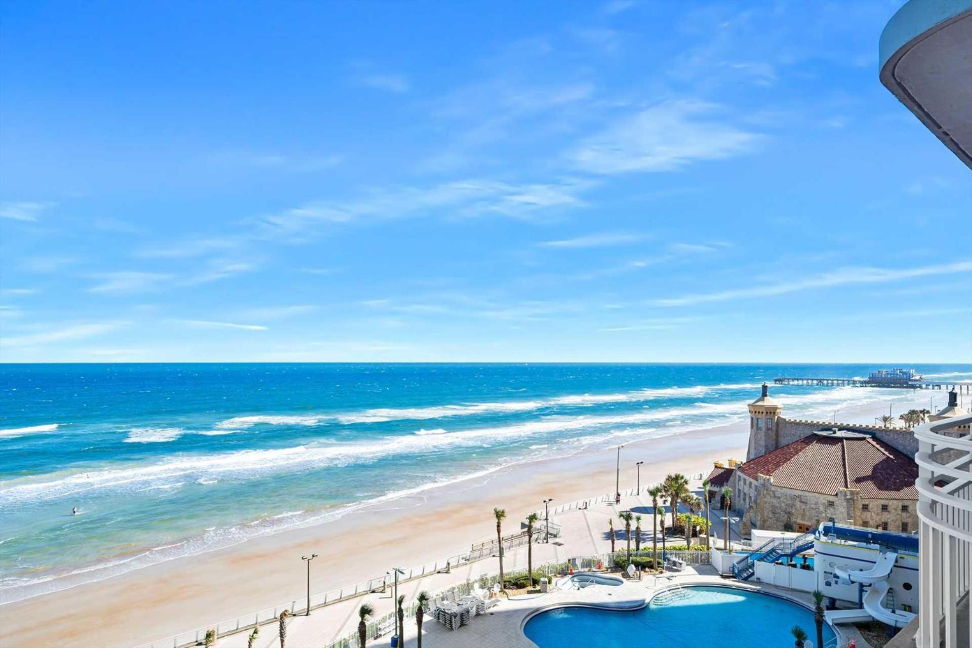 Luxury 8Th Floor 2 Bedroom Condo Direct Oceanfront Wyndham Ocean Walk Resort Daytona Beach | 801 Exterior photo